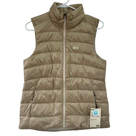 REI | Jackets & Coats | Rei Womens 65 Down Mushroom Taupe Water ...